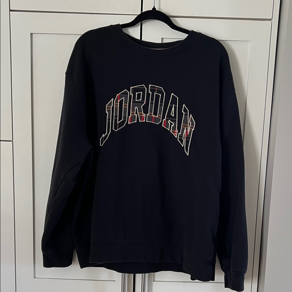 Jordan Black Crewneck Men's Sweatshirt